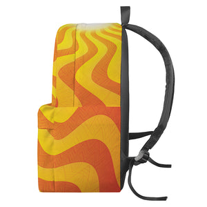 Psychedelic Burning Sun Print Backpack