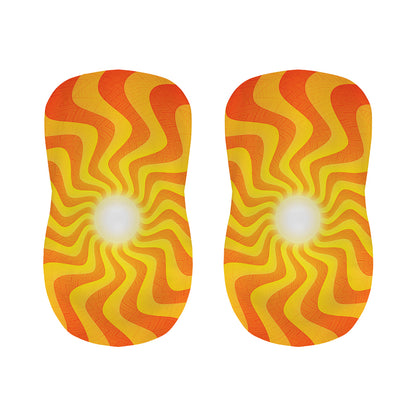 Psychedelic Burning Sun Print Bar Stool Covers