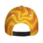 Psychedelic Burning Sun Print Baseball Cap