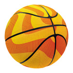 Psychedelic Burning Sun Print Basketball