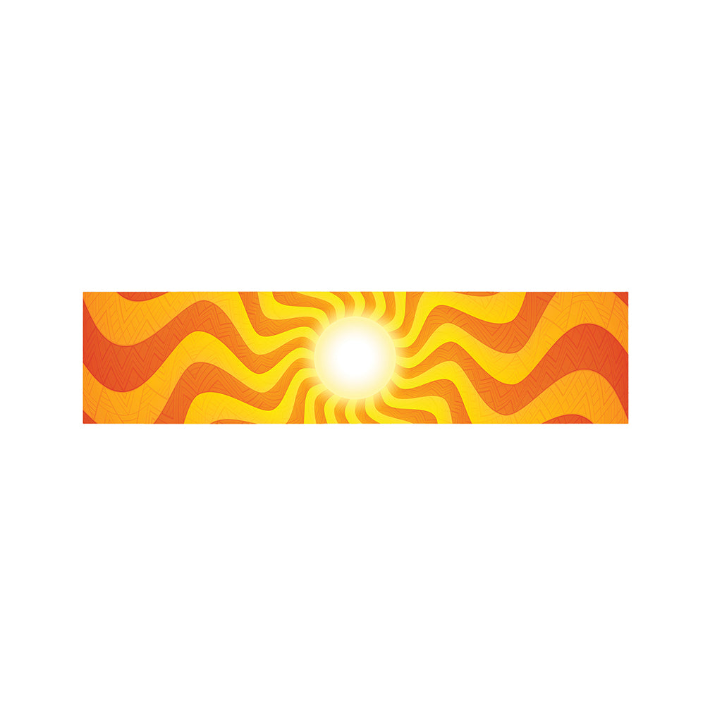 Psychedelic Burning Sun Print Bed Runner