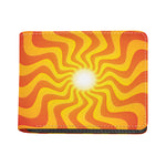 Psychedelic Burning Sun Print Bifold Wallet
