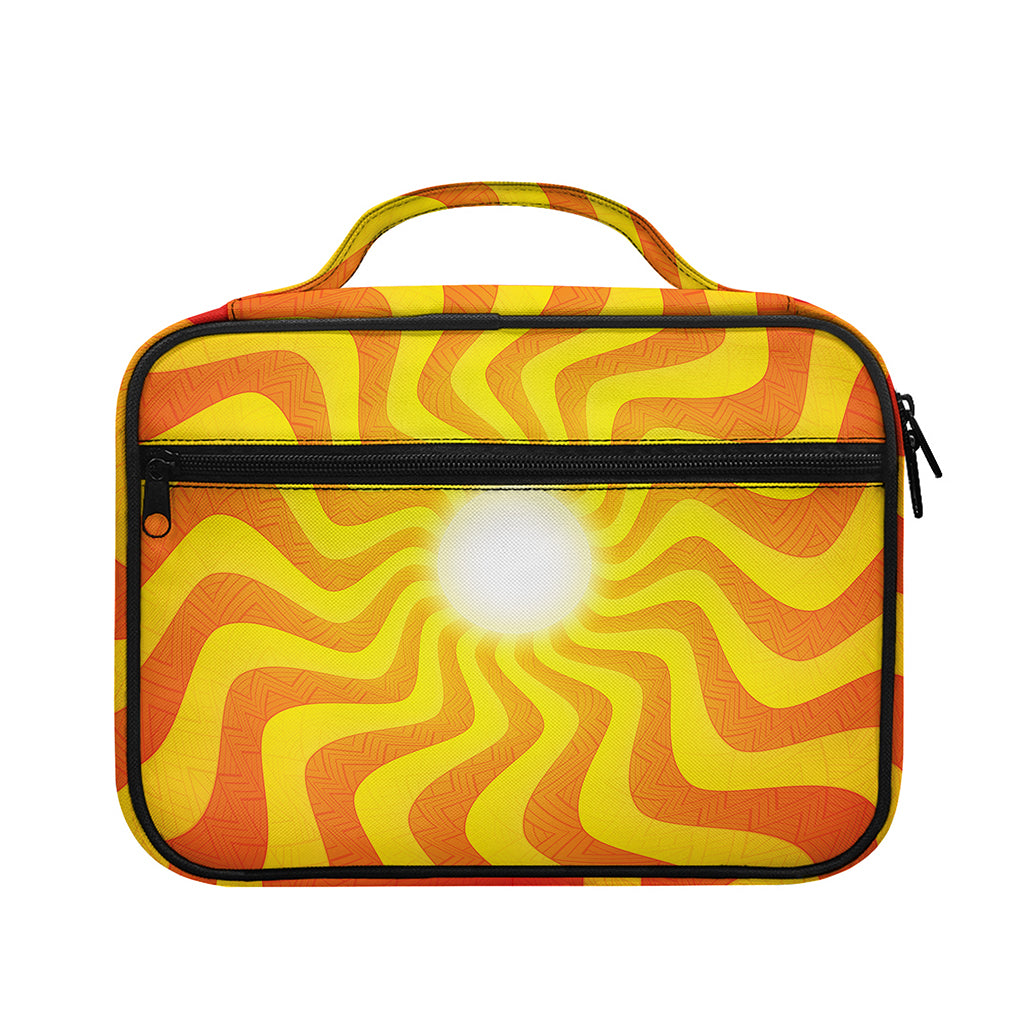 Psychedelic Burning Sun Print Briefcase Bible Bag