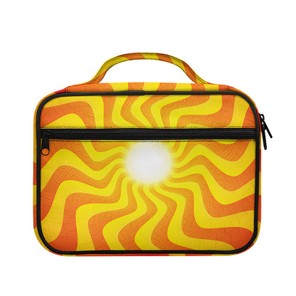 Psychedelic Burning Sun Print Briefcase Bible Bag