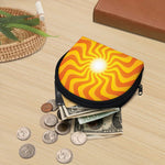 Psychedelic Burning Sun Print Coin Purse