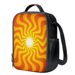 Psychedelic Burning Sun Print Crossbody Lunch Bag