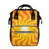 Psychedelic Burning Sun Print Diaper Bag