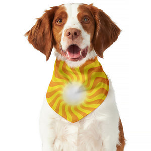 Psychedelic Burning Sun Print Dog Bandana