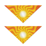 Psychedelic Burning Sun Print Dog Bandana