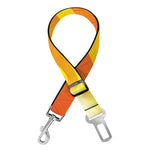 Psychedelic Burning Sun Print Dog Seat Belt