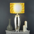 Psychedelic Burning Sun Print Drum Lamp Shade