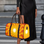 Psychedelic Burning Sun Print Duffle Bag
