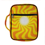 Psychedelic Burning Sun Print Front Pocket Bible Bag