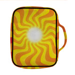 Psychedelic Burning Sun Print Front Pocket Bible Bag