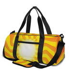 Psychedelic Burning Sun Print Gym Bag