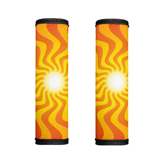 Psychedelic Burning Sun Print Handle Covers