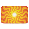 Psychedelic Burning Sun Print Indoor Door Mat