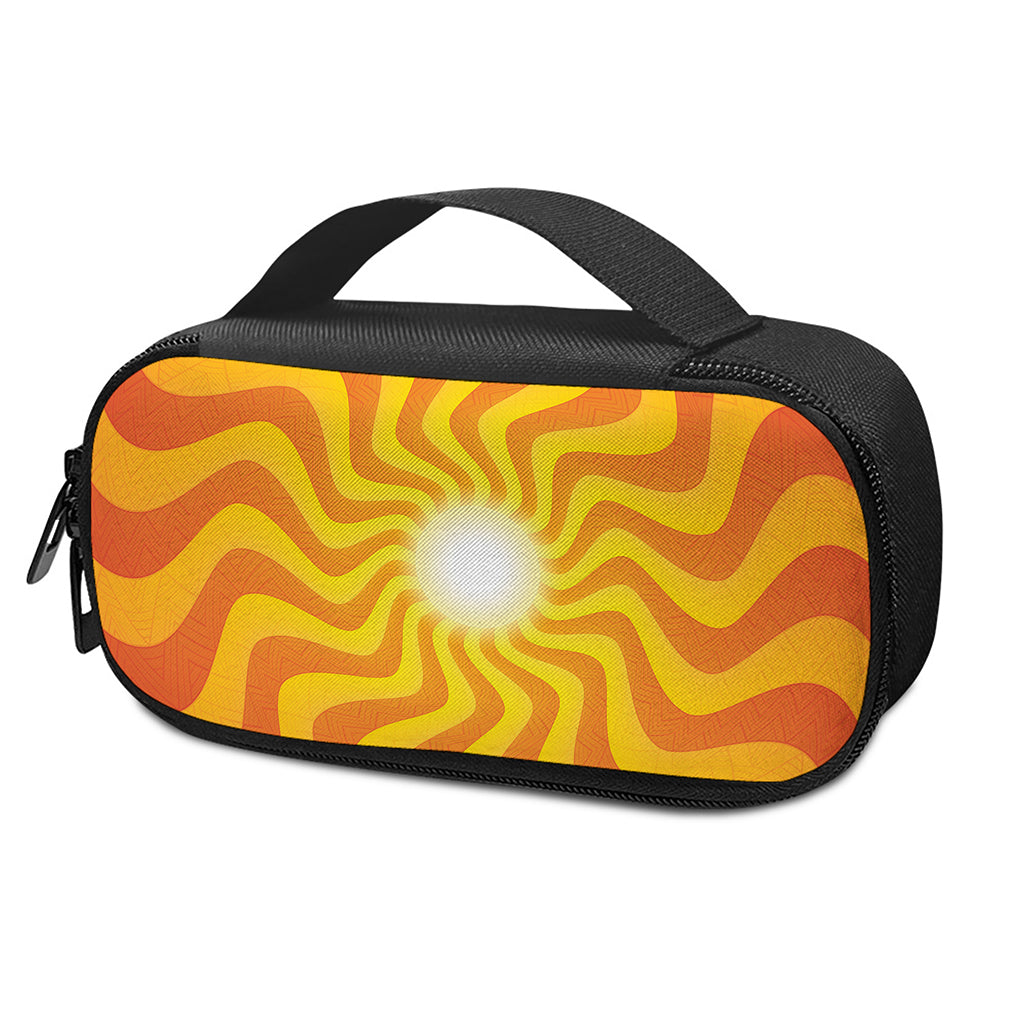 Psychedelic Burning Sun Print Insulin Cooler Travel Case