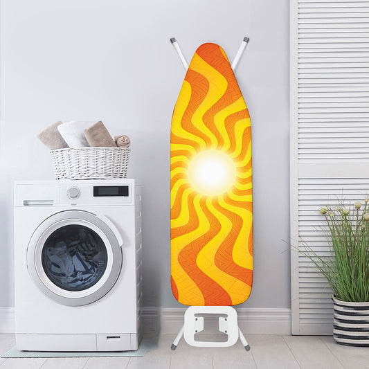 Psychedelic Burning Sun Print Ironing Board Cover
