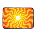 Psychedelic Burning Sun Print Kitchen Mat