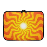 Psychedelic Burning Sun Print Laptop Sleeve