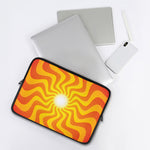 Psychedelic Burning Sun Print Laptop Sleeve