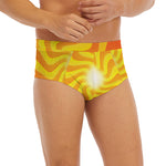 Psychedelic Burning Sun Print Men's Briefs