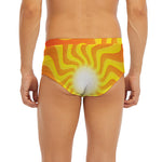 Psychedelic Burning Sun Print Men's Briefs