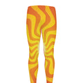 Psychedelic Burning Sun Print Men's Leggings