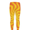 Psychedelic Burning Sun Print Men's leggings