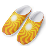 Psychedelic Burning Sun Print Mesh Casual Shoes