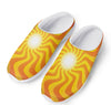 Psychedelic Burning Sun Print Mesh Casual Shoes