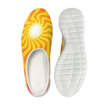 Psychedelic Burning Sun Print Mesh Casual Shoes