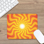 Psychedelic Burning Sun Print Mouse Pad
