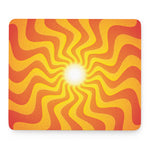 Psychedelic Burning Sun Print Mouse Pad