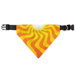Psychedelic Burning Sun Print Over The Collar Dog Bandana