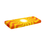 Psychedelic Burning Sun Print Piano Keyboard Cover