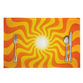Psychedelic Burning Sun Print Placemat