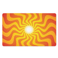 Psychedelic Burning Sun Print Polyester Doormat