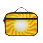Psychedelic Burning Sun Print Portable Lunch Bag