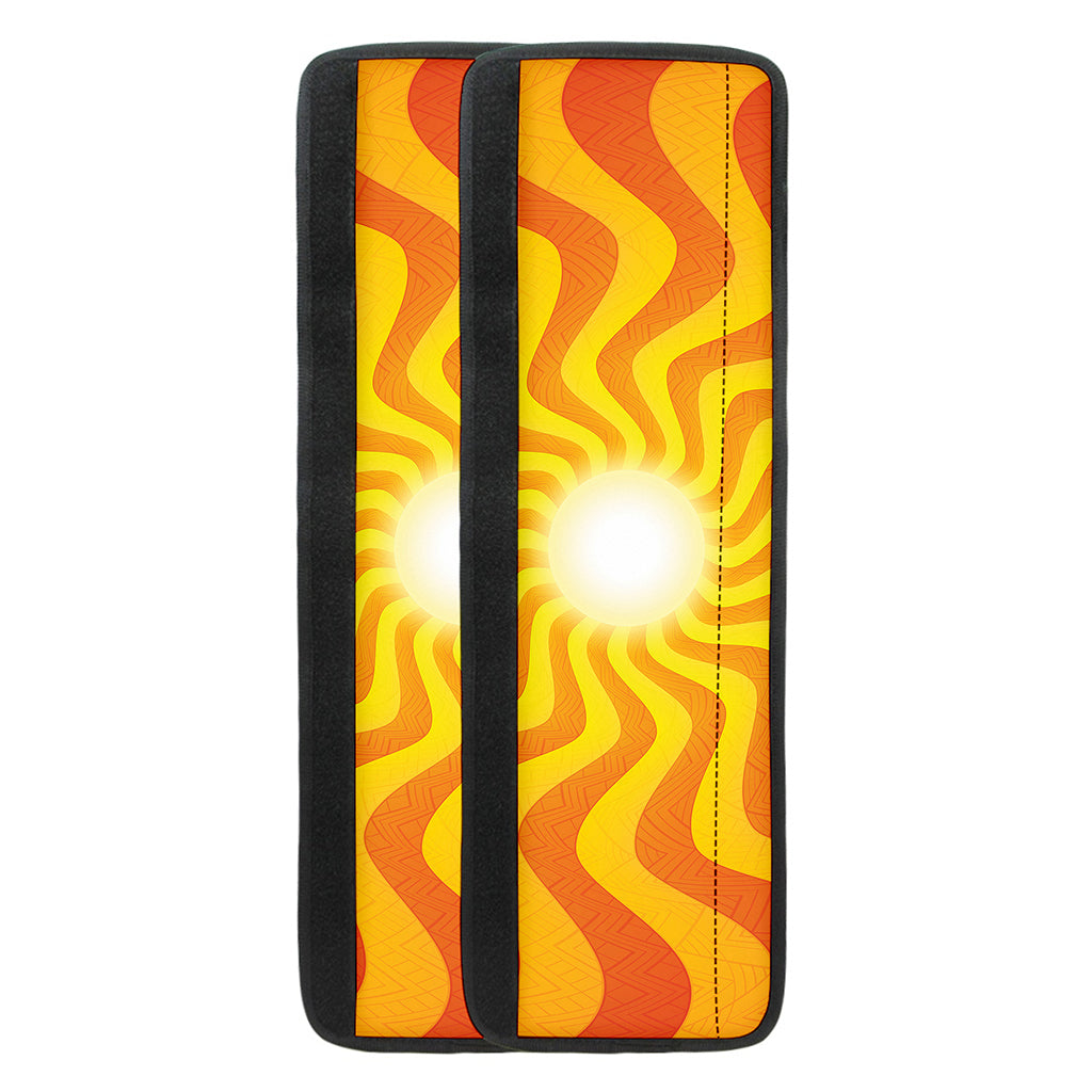 Psychedelic Burning Sun Print Refrigerator Handle Covers