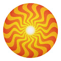 Psychedelic Burning Sun Print Round Blanket