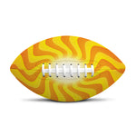 Psychedelic Burning Sun Print Rugby Ball