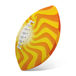 Psychedelic Burning Sun Print Rugby Ball