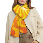 Psychedelic Burning Sun Print Scarf