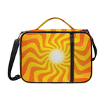 Psychedelic Burning Sun Print Shoulder Strap Bible Bag