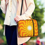 Psychedelic Burning Sun Print Shoulder Strap Bible Bag