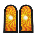 Psychedelic Burning Sun Print Skillet Handle Cover
