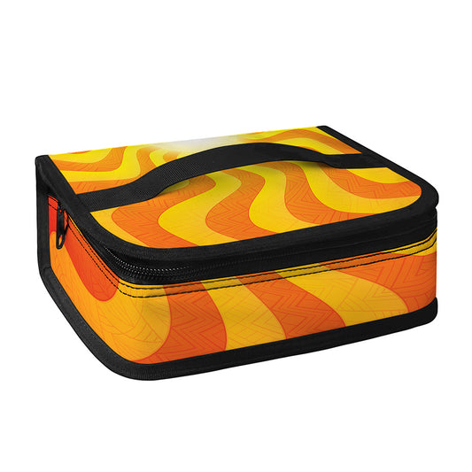 Psychedelic Burning Sun Print Small Lunch Bag