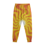 Psychedelic Burning Sun Print Sweatpants